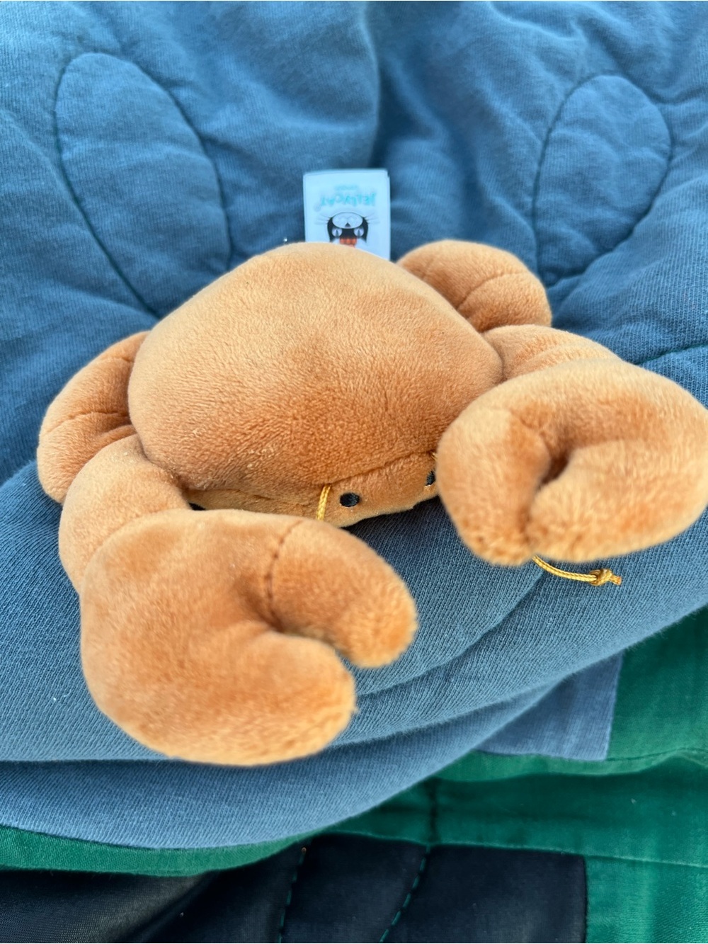 JellyCat Crab Sensational Seafood Crab RETIRED Soft Brown